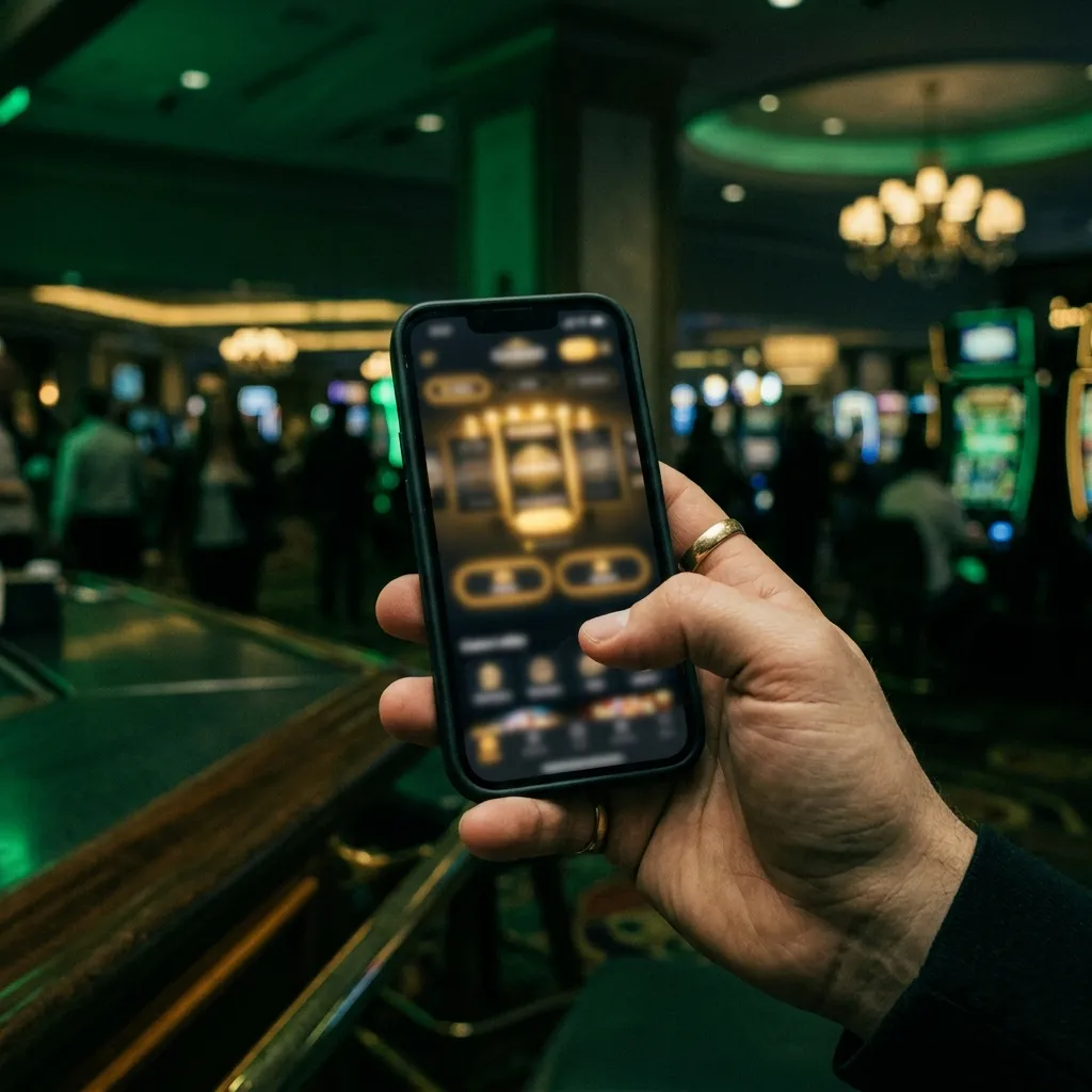 Smartphone casino lobby